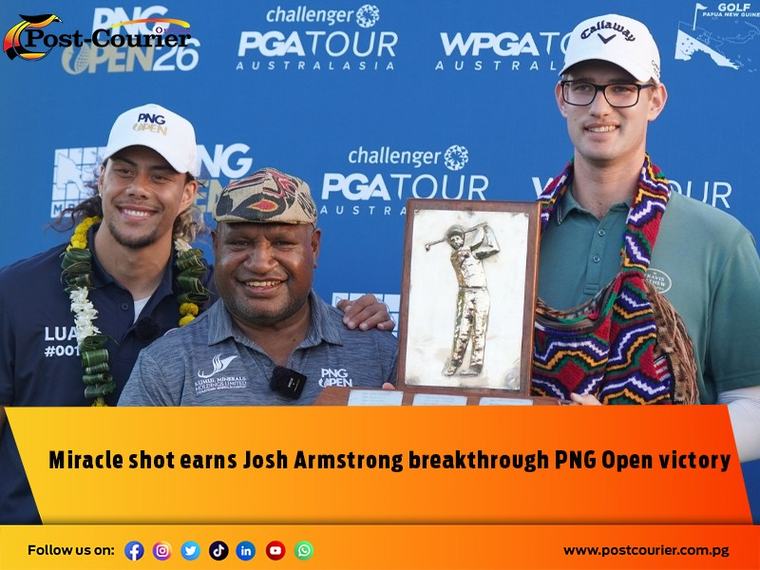 Miracle shot earns Josh Armstrong breakthrough PNG Open victory