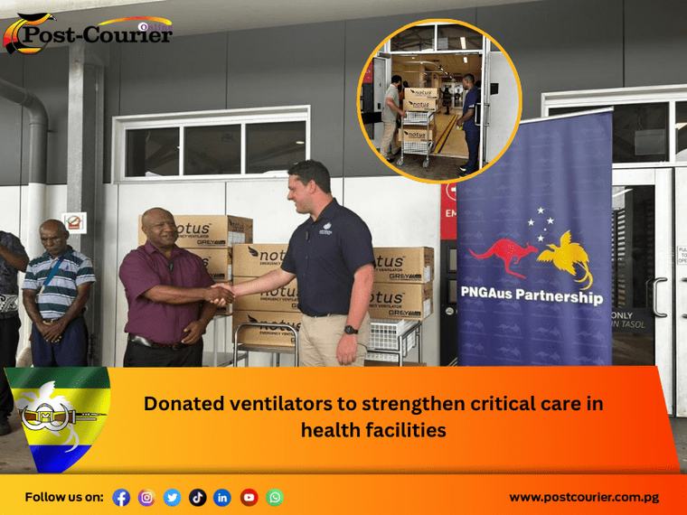 Donated ventilators to strengthen critical care in health facilities