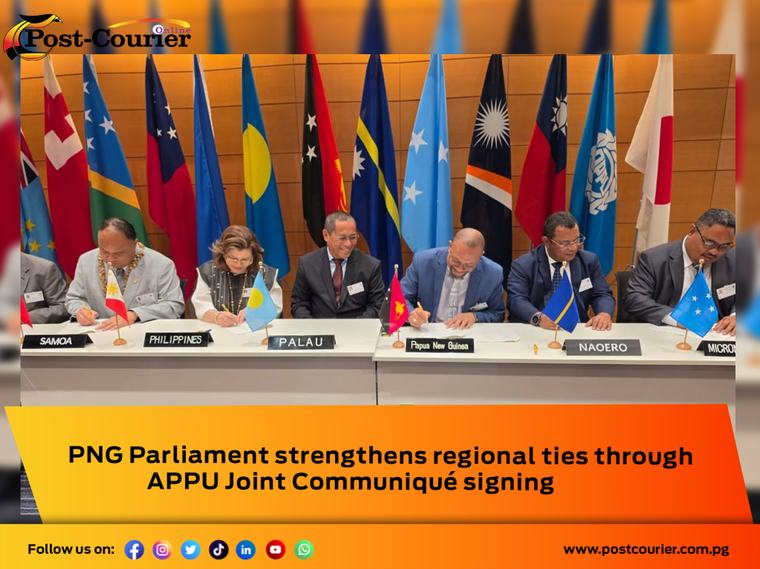 PNG Parliament strengthens regional ties through APPU Joint Communiqué signing